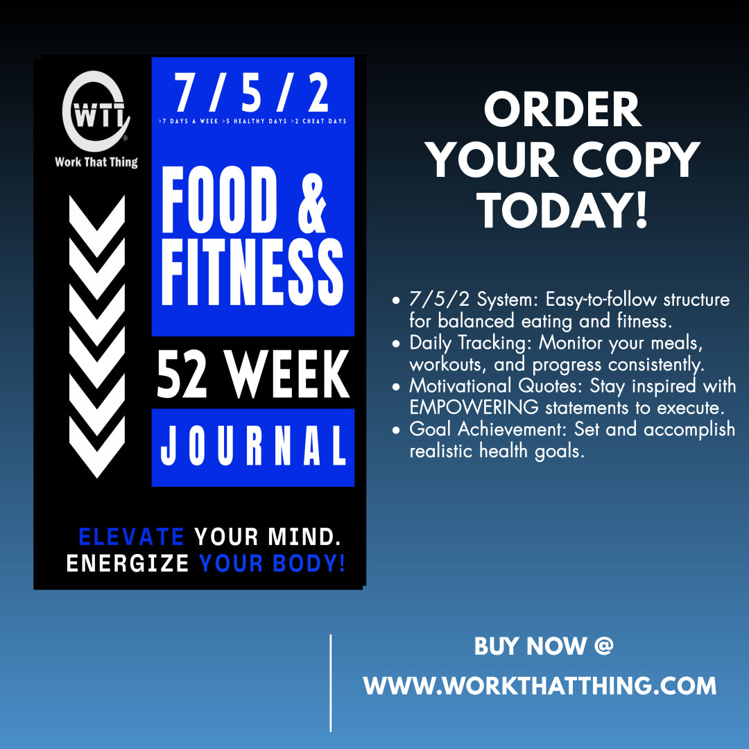 WORK THAT THING Food and Fitness Journal:(52 Week) – WORK THAT