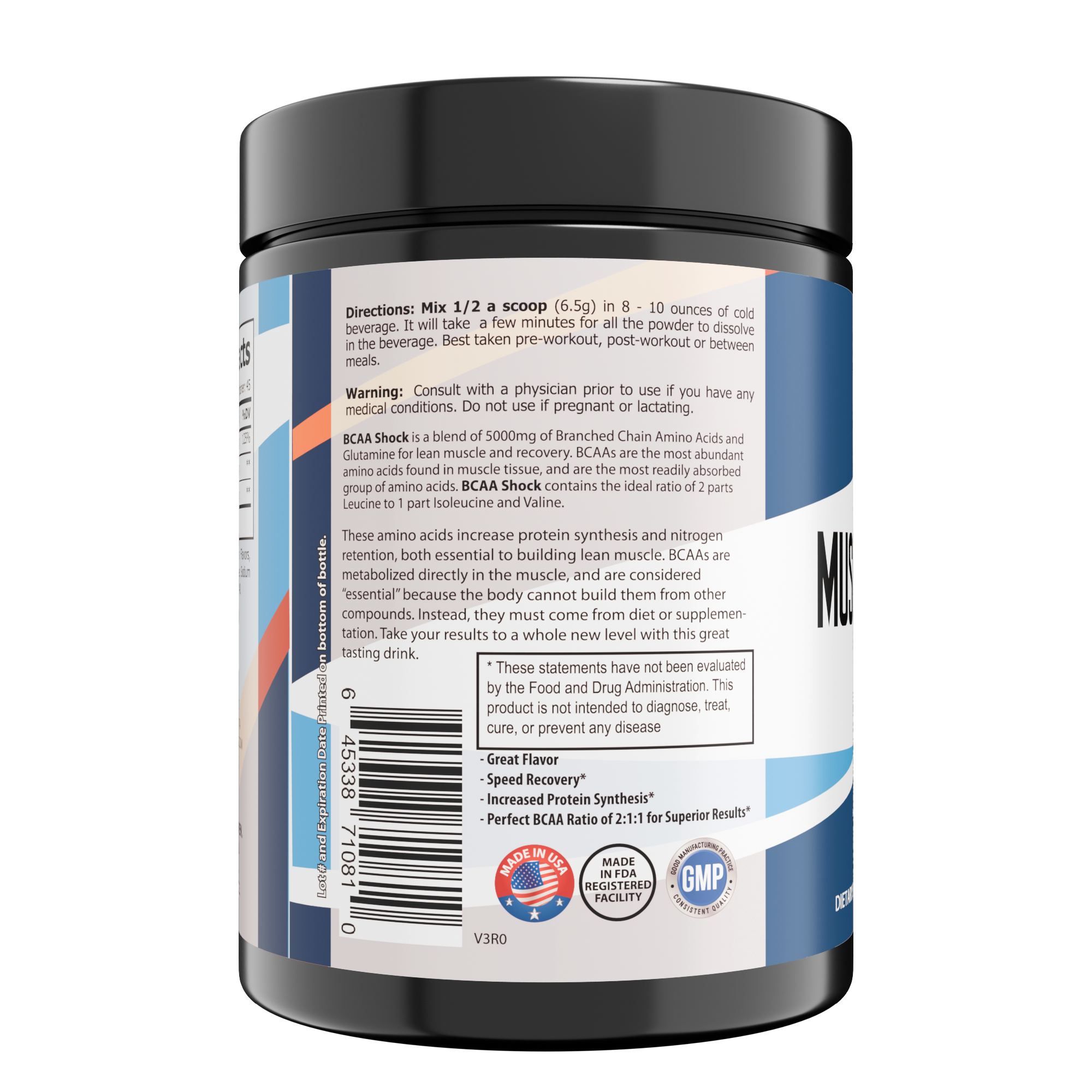 Muscle Support -BCAA Shock Powder (Fruit Punch)