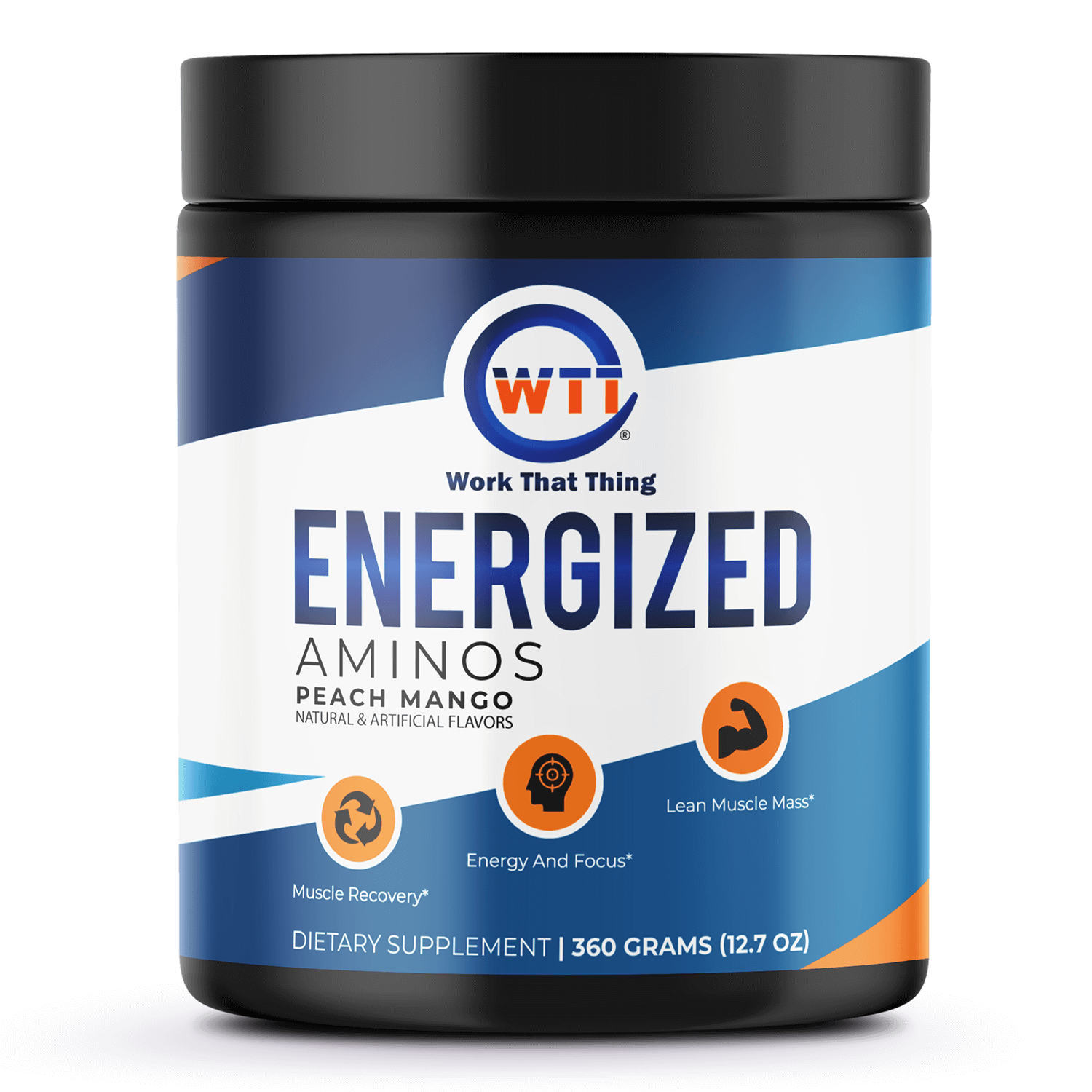 Energized Aminos Peach Mango 360g – 40 servings